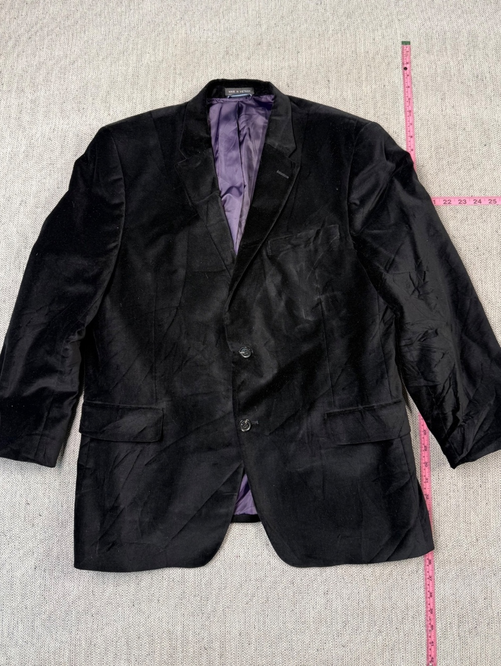 Tommy Hilfiger Black Velvet Blazer Men's 44R